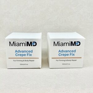 2 PACK MiamiMD ( Miami MD) ADVANCED CREPE FIX For Firming & Body Repair 4oz NEW